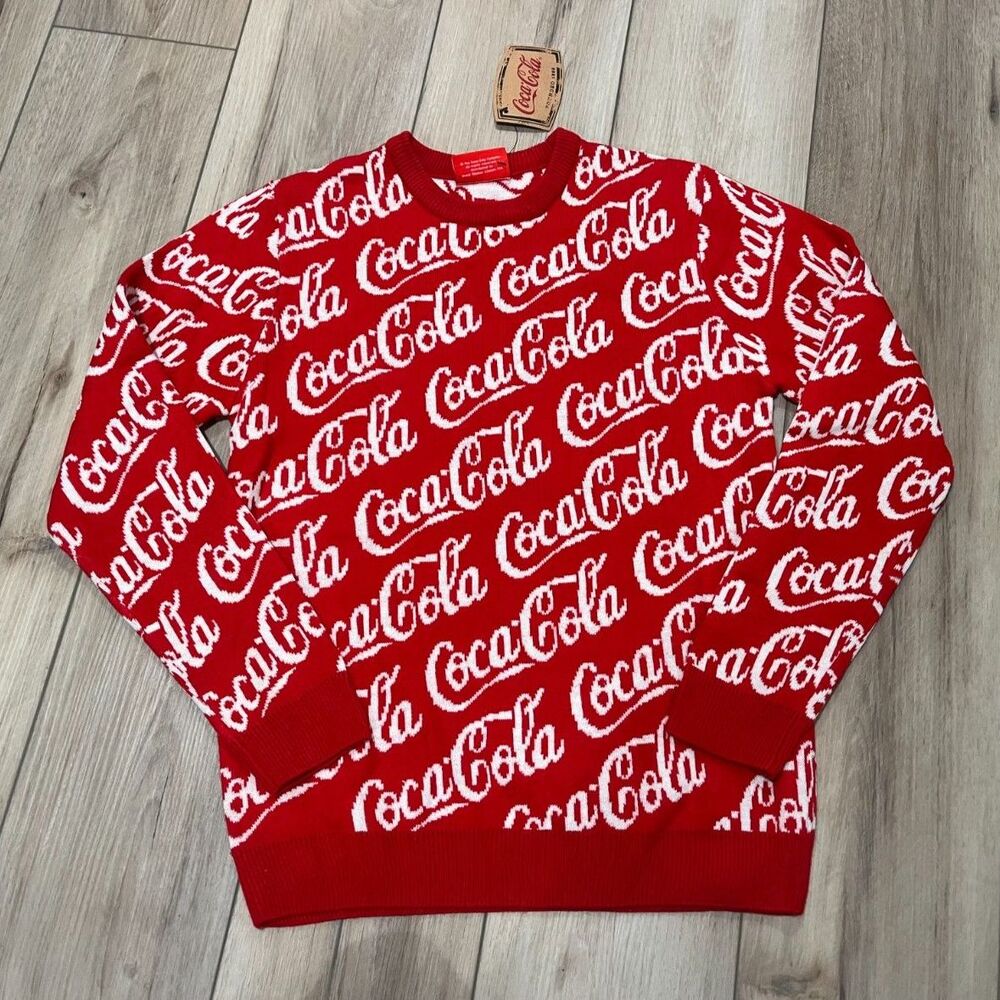 NWT Coca-Cola Sweater Primark Logo Christmas Holiday Gag Gift Men Women S